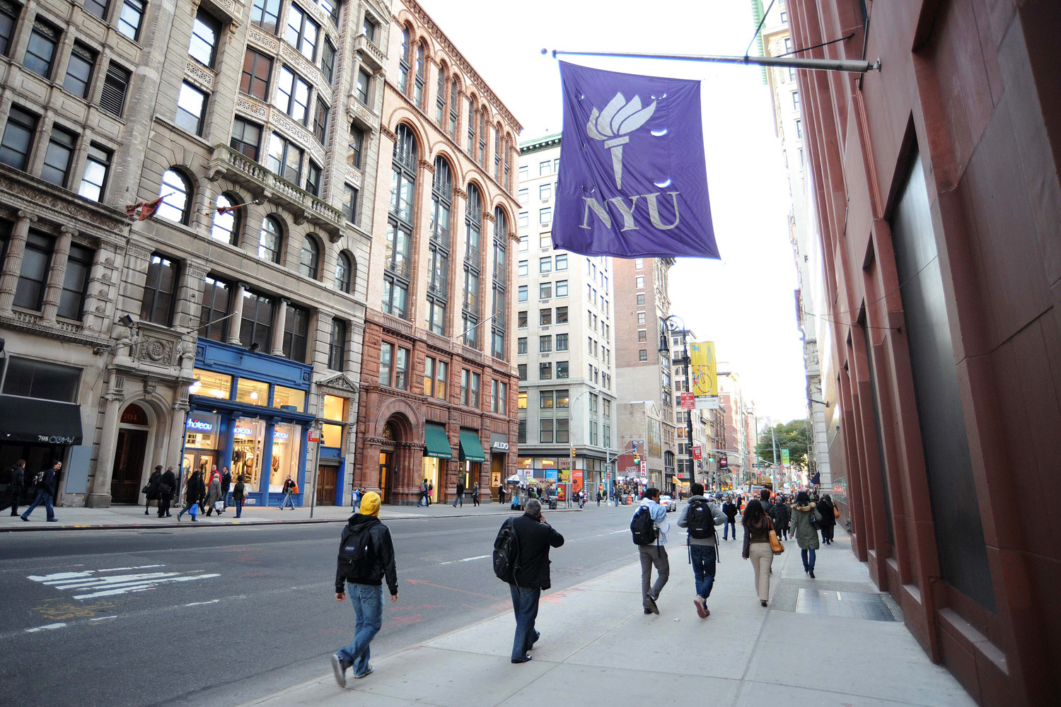 NYU campus banner